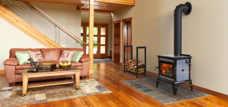 clean burning freestanding wood stove