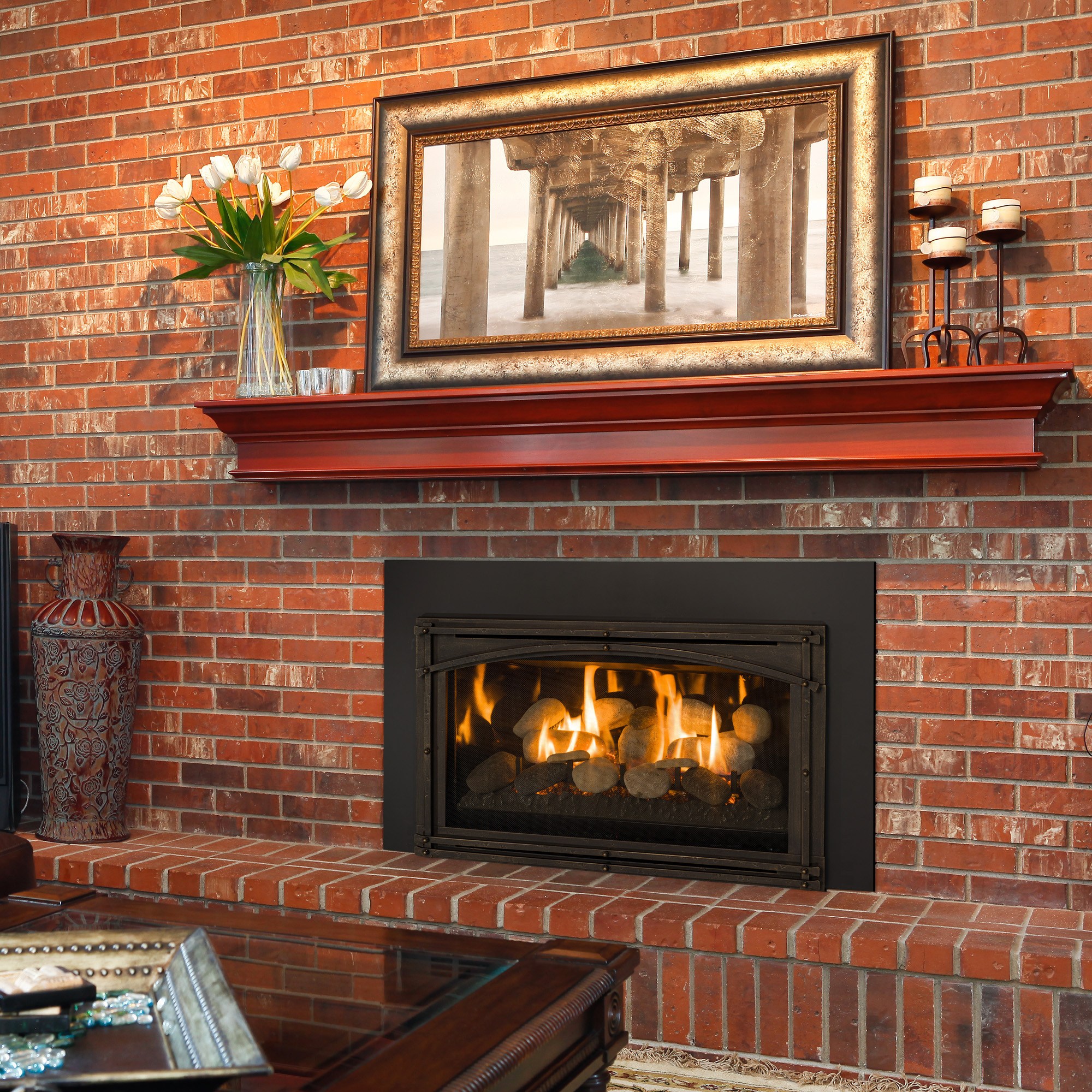 kozy hear gas fireplace insert
