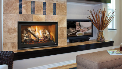 big indoor fireplace