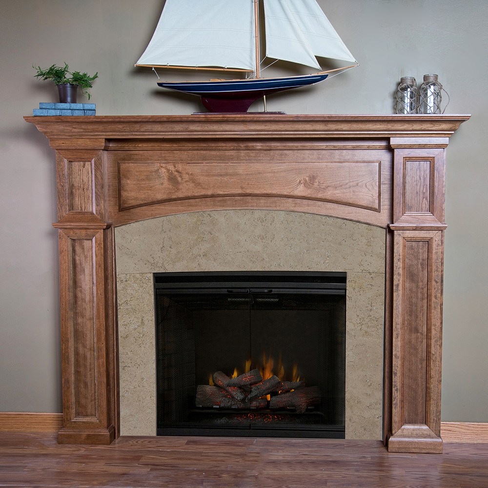 fireplace mantel