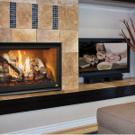 big indoor fireplace