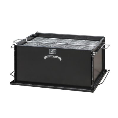meadow creek charcoal bbq that can hold up to 40 pounds of chicken meadow creek charcoal bbq