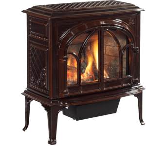 efficient gas burning stove